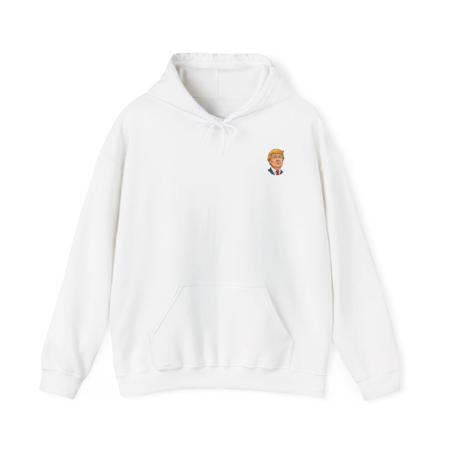 Caricature Donald Trump Unisex Heavy Blend Hooded Sweatshirt