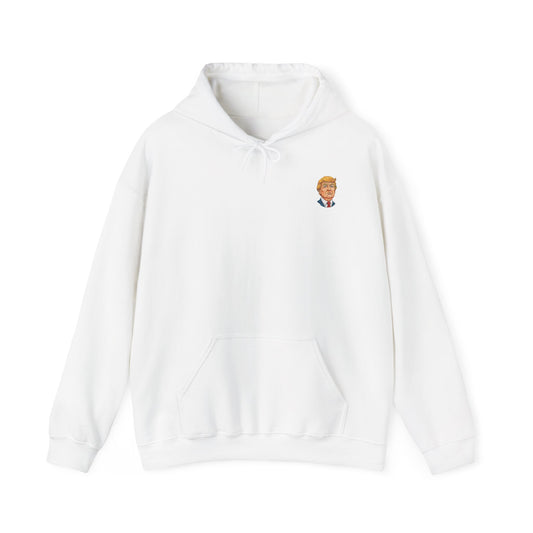 Caricature Donald Trump Unisex Heavy Blend Hooded Sweatshirt
